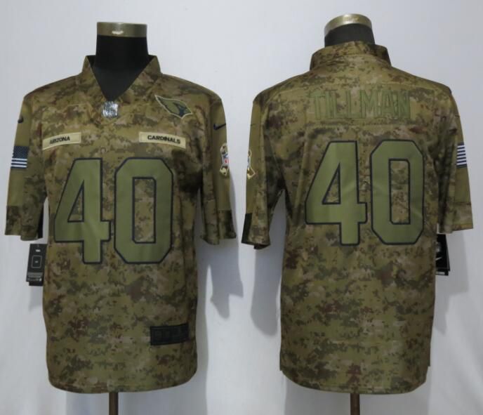 Men Arizona Cardinals #40 Tillman Nike Camo Salute to Service Limited NFL Jerseys